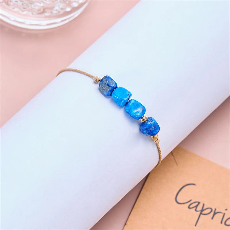 12 Constellation Natural Stone Beads Bracelet