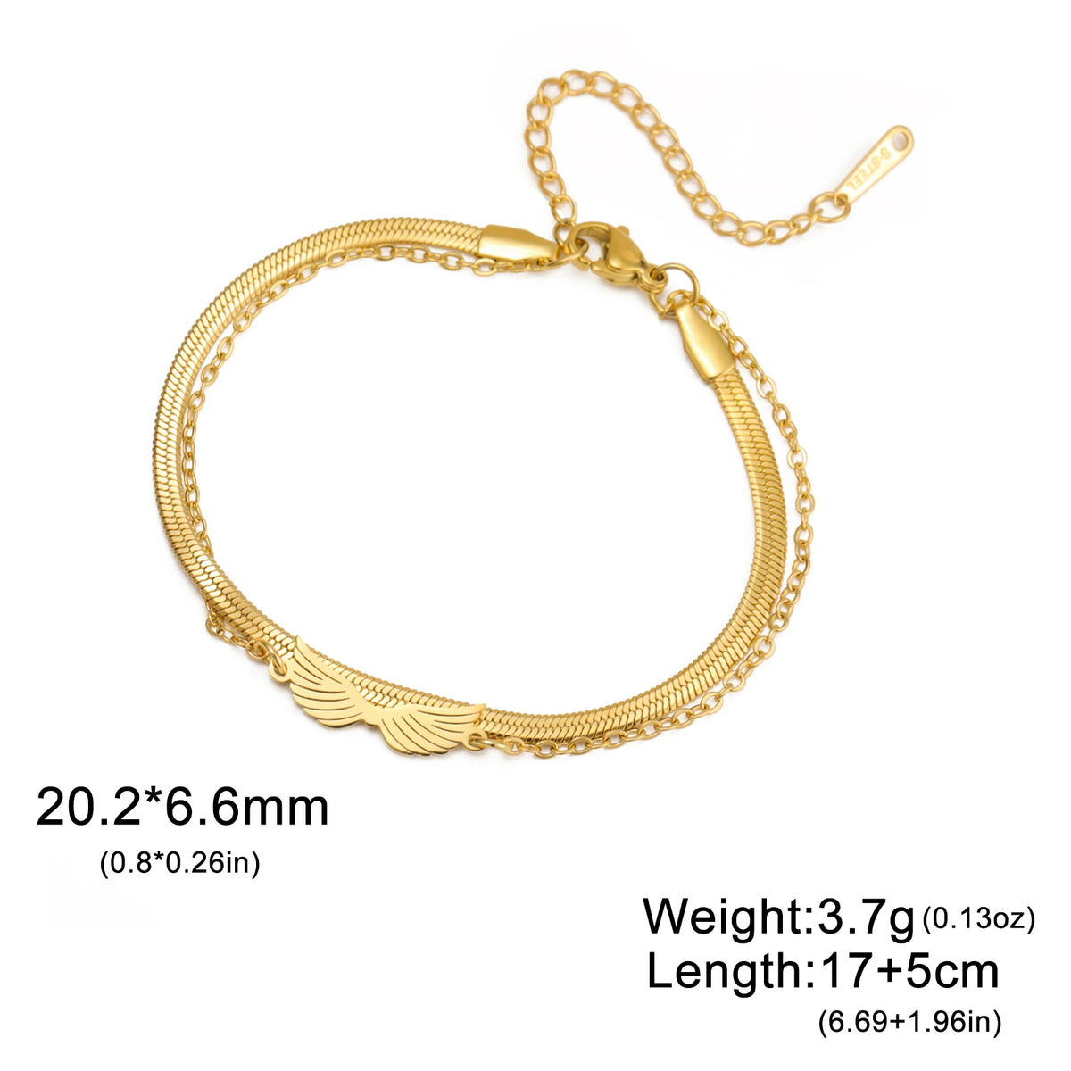 Angel Wing Pendant Bracelet