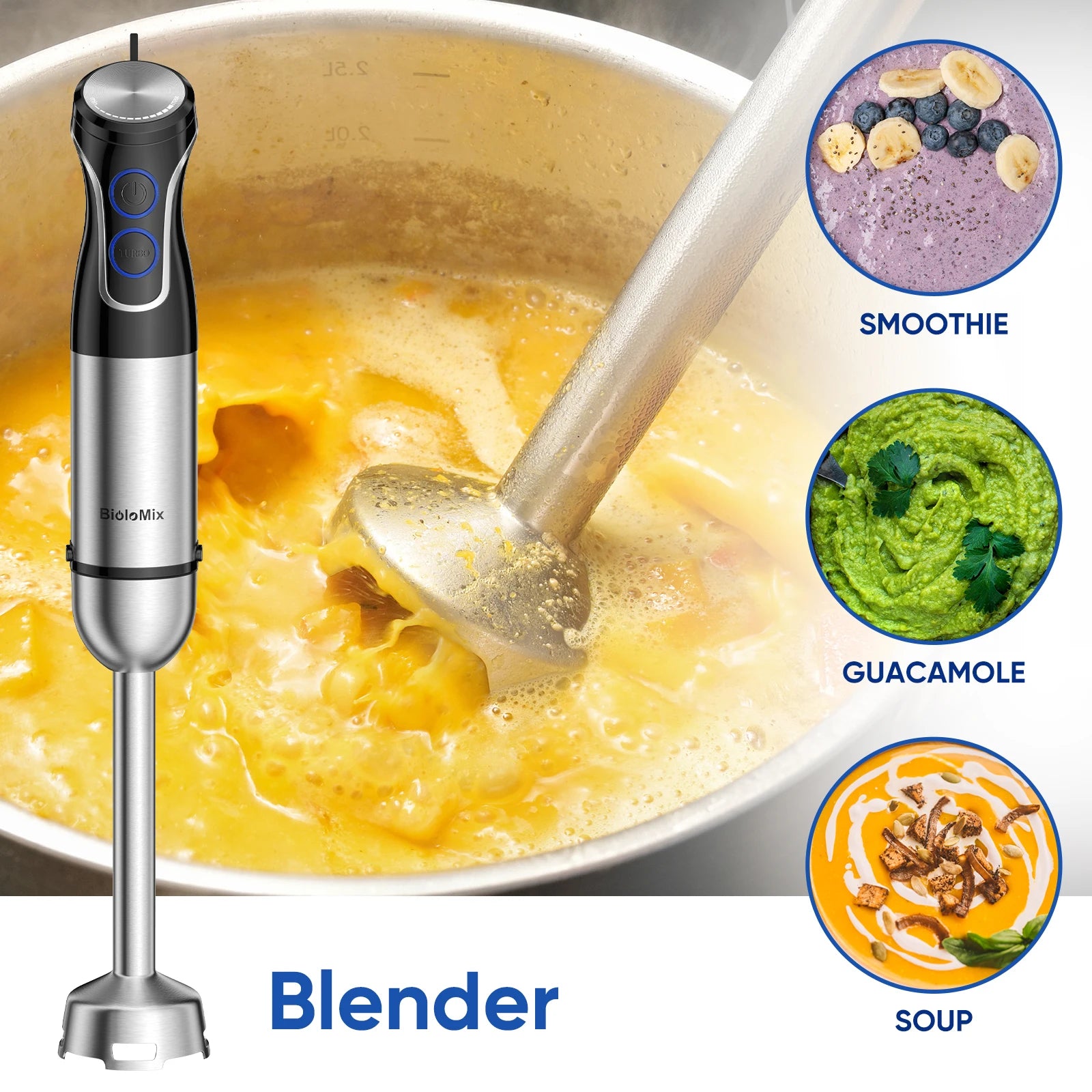 BioloMix 5 in 1 Immersion Hand Blender
