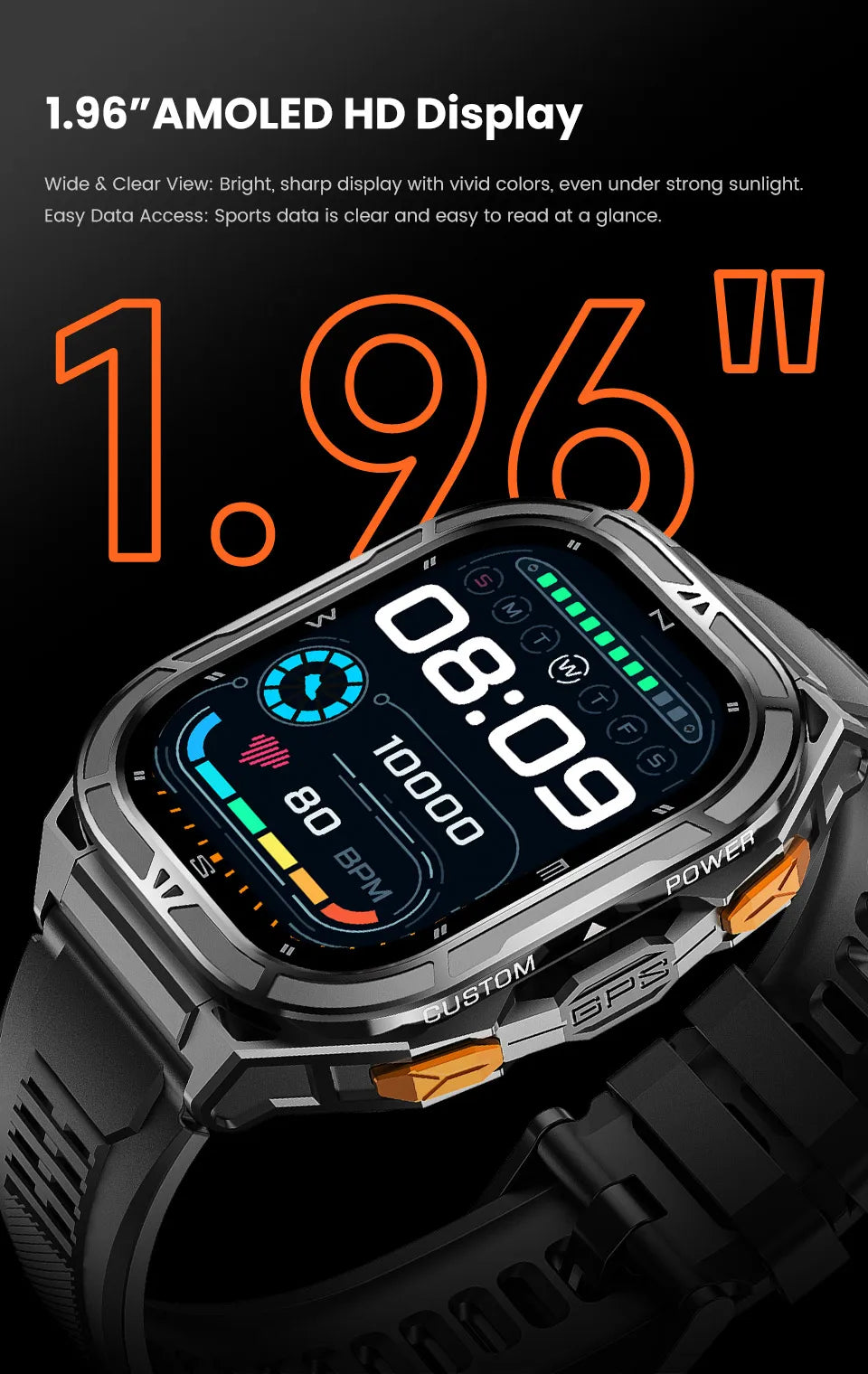 2026 New Military Outdoor Sports Smart Watch