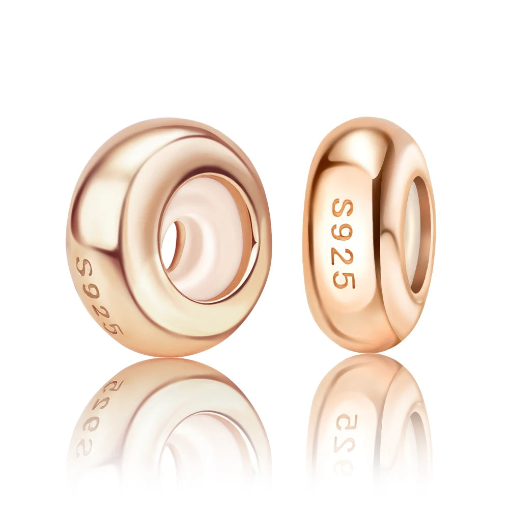 925 Sterling Silver June Birthstone Heart Beads & Sun And Moon Medal Pendant