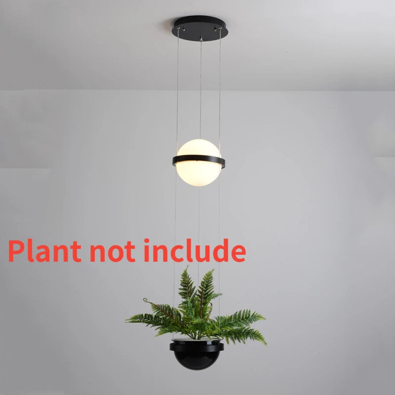Modern Led Glass Ball Pendant Light