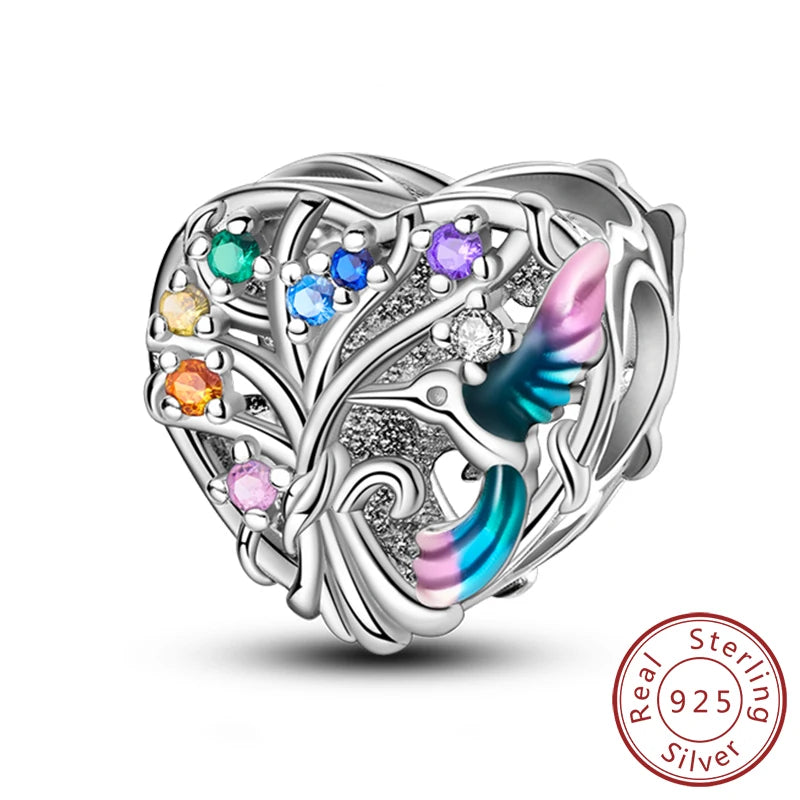 Charm for Bracelet flower and plant theme