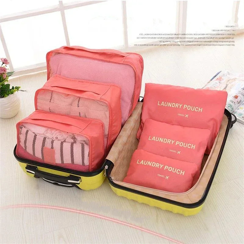 Travel 6-piece storage bag set