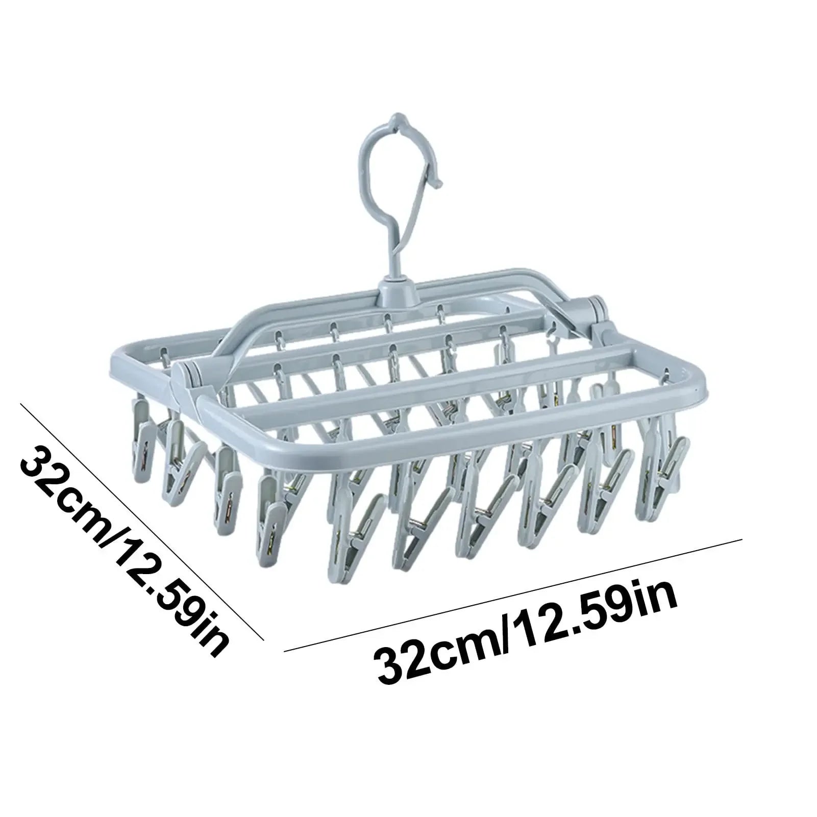 Foldable Drip Hanger with 32 Clips