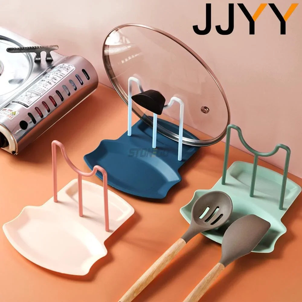 Kitchen Organizer Spatula Pot Lid Rack Shelf