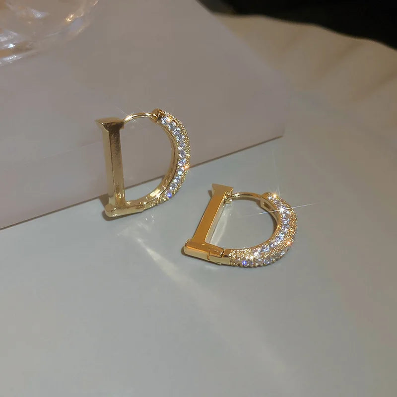 Letter D Earrings