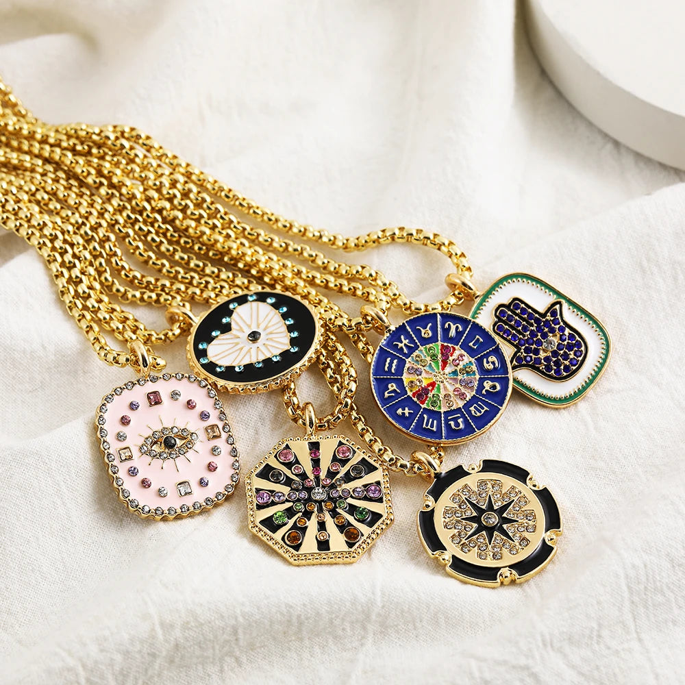 Oval shape pendant Necklace for Women