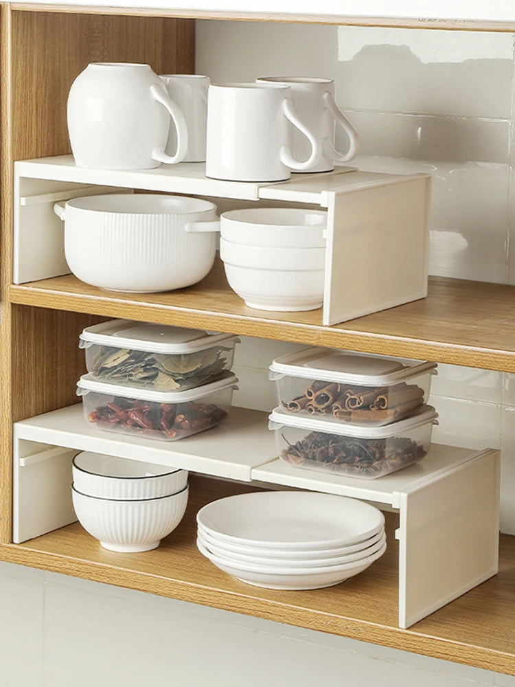 Telescopic Cabinet Divider Storage Rack
