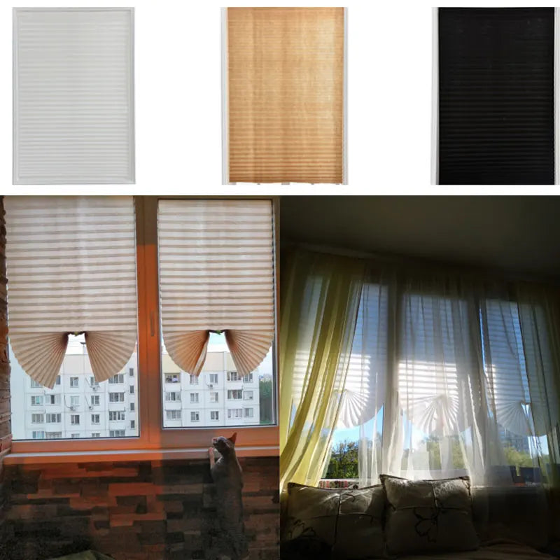 Self-Adhesive Semi-Shading Blinds Curtains