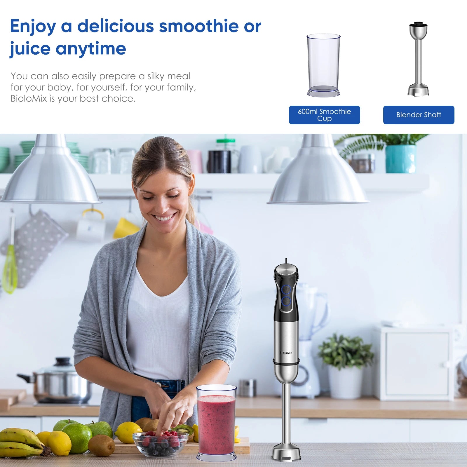 BioloMix 5 in 1 Immersion Hand Blender