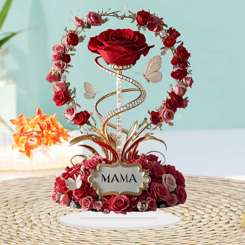 2D Acrylic Rose Table Decoration
