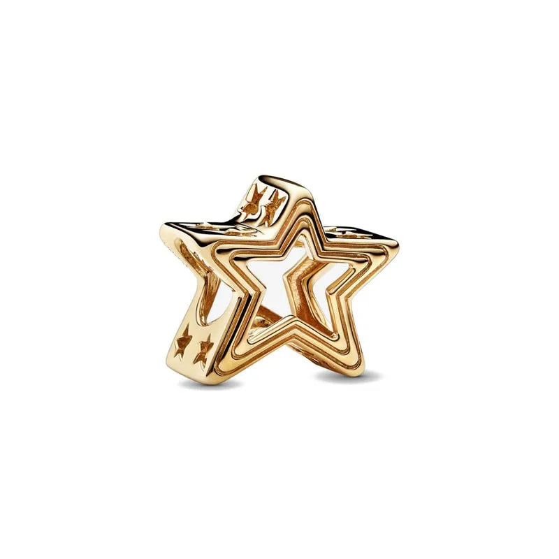 Gilded series 925 silver bracelet charm