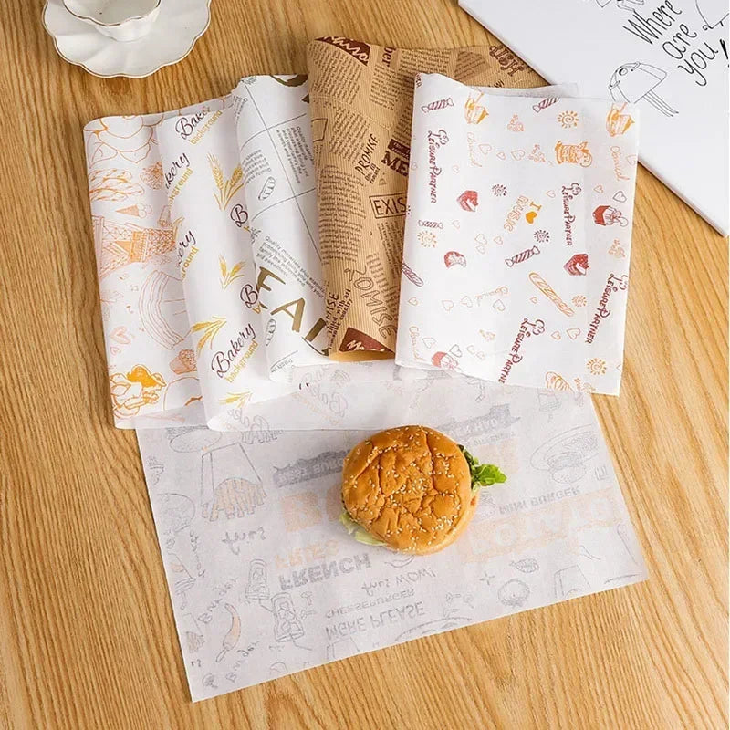 100 Sheets Oil-Proof Wax Paper