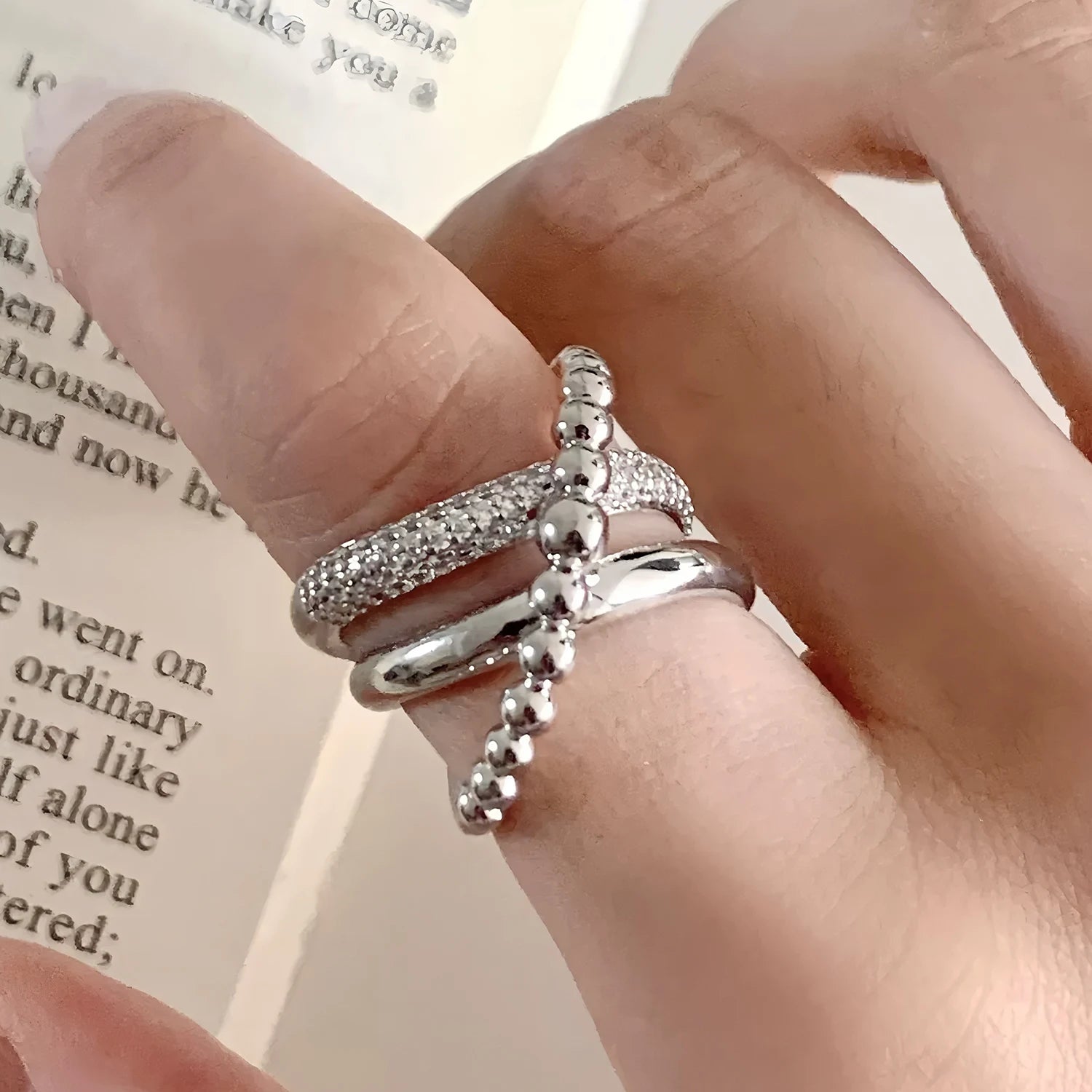 925 Sterling Silve Love Heart Ring