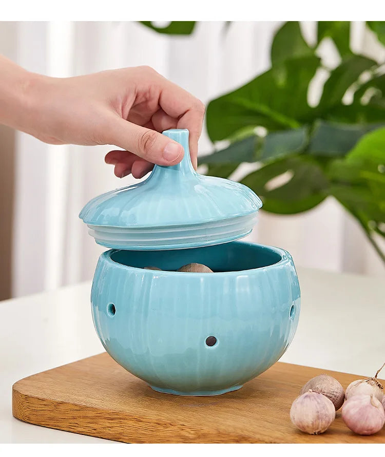 Onion Shape Ceramic Jar