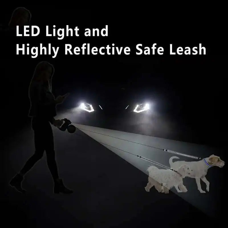 Auto Retractable Double-Ended Dog Leash 3m