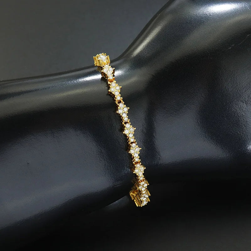 Star Cubic Zirconia Bracelet for Men