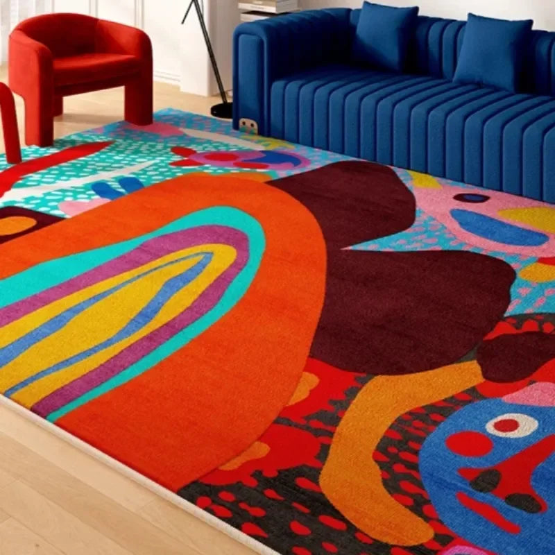 Living Room Irregular Art Carpet