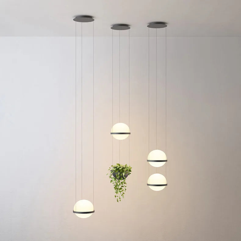 Modern Led Glass Ball Pendant Light