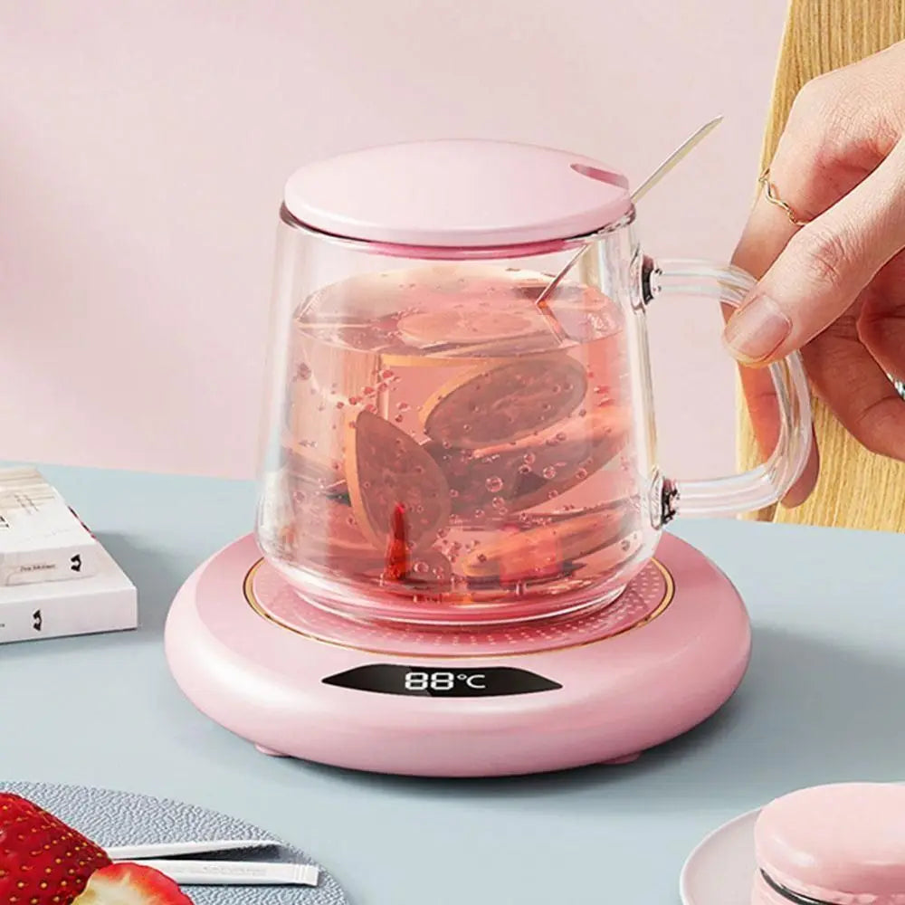 Portable ABS Constant Temperature Coaster with 3 Temperature Settings