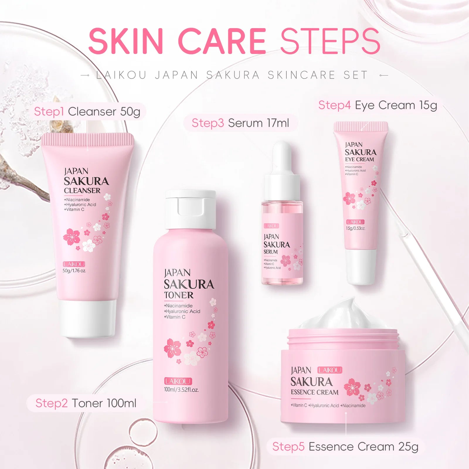 LAIKOU Sakura Skin Care Sets