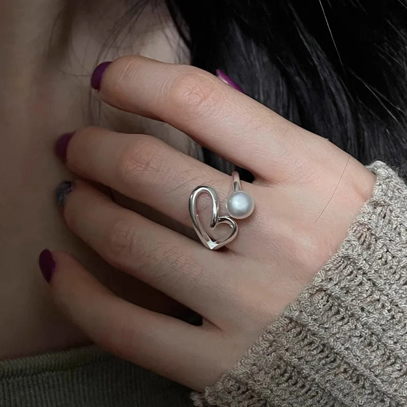 925 Sterling Silve Love Heart Ring