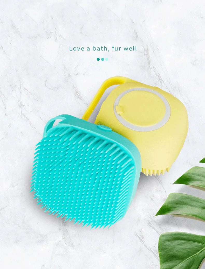 Hot Silicone Pet Bath Brush