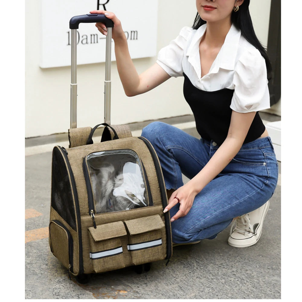 New Oxford Trolley Case Cat Carrier