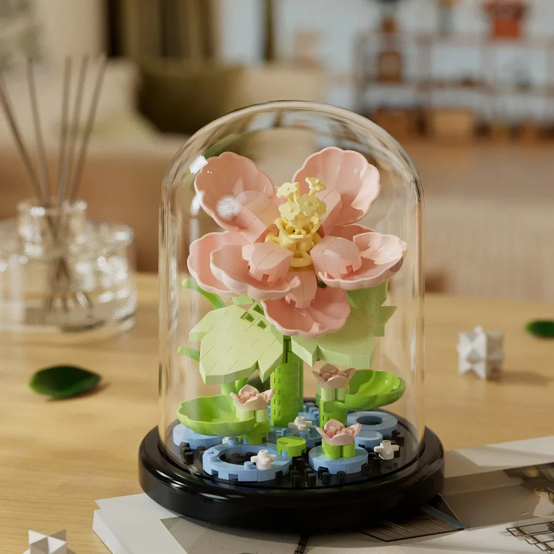 Flower Bouquet Bonsai Building Blocks Micro Model Home Decoration Toy