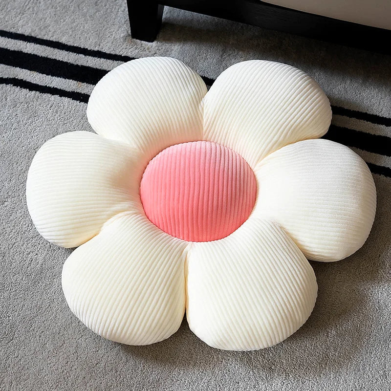 Stuffed Six Petal Flower Cushion