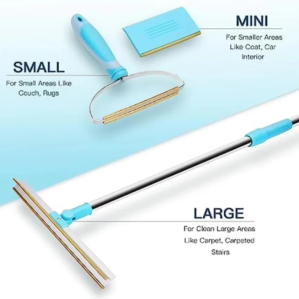 Carpet Rake Pet Dog Cat Hair Remover Set