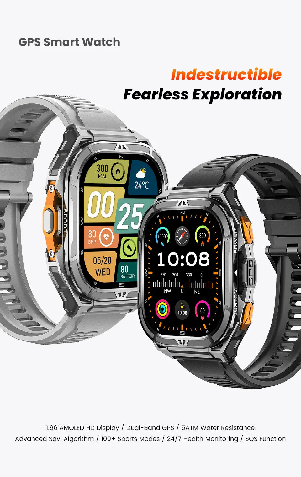 2026 New Military Outdoor Sports Smart Watch