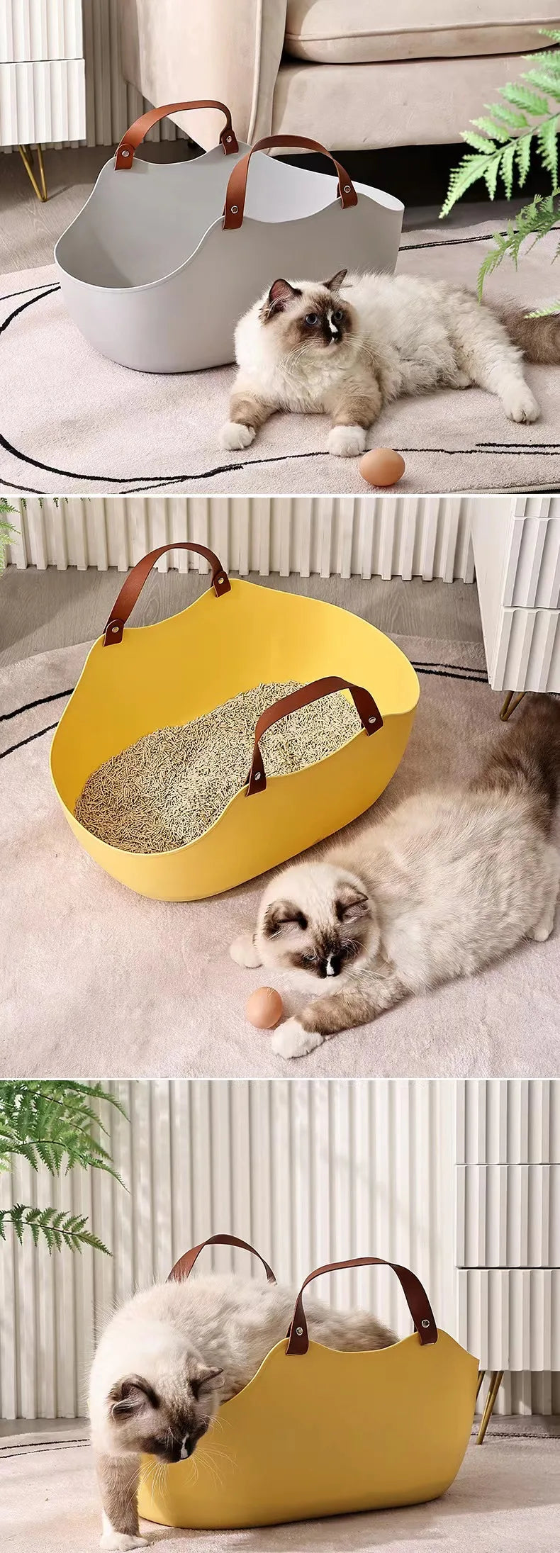 Portable Large Cat Litter Box