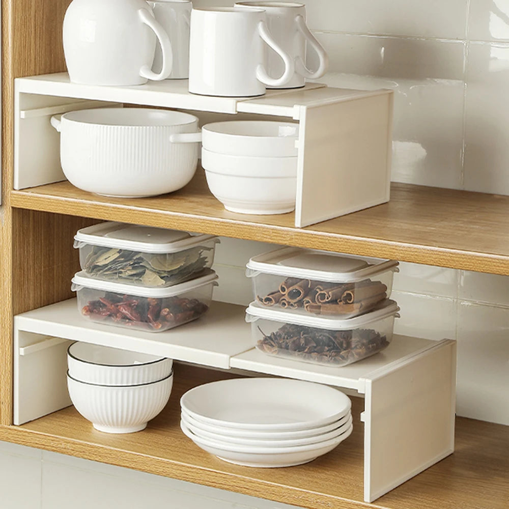 Telescopic Cabinet Divider Storage Rack