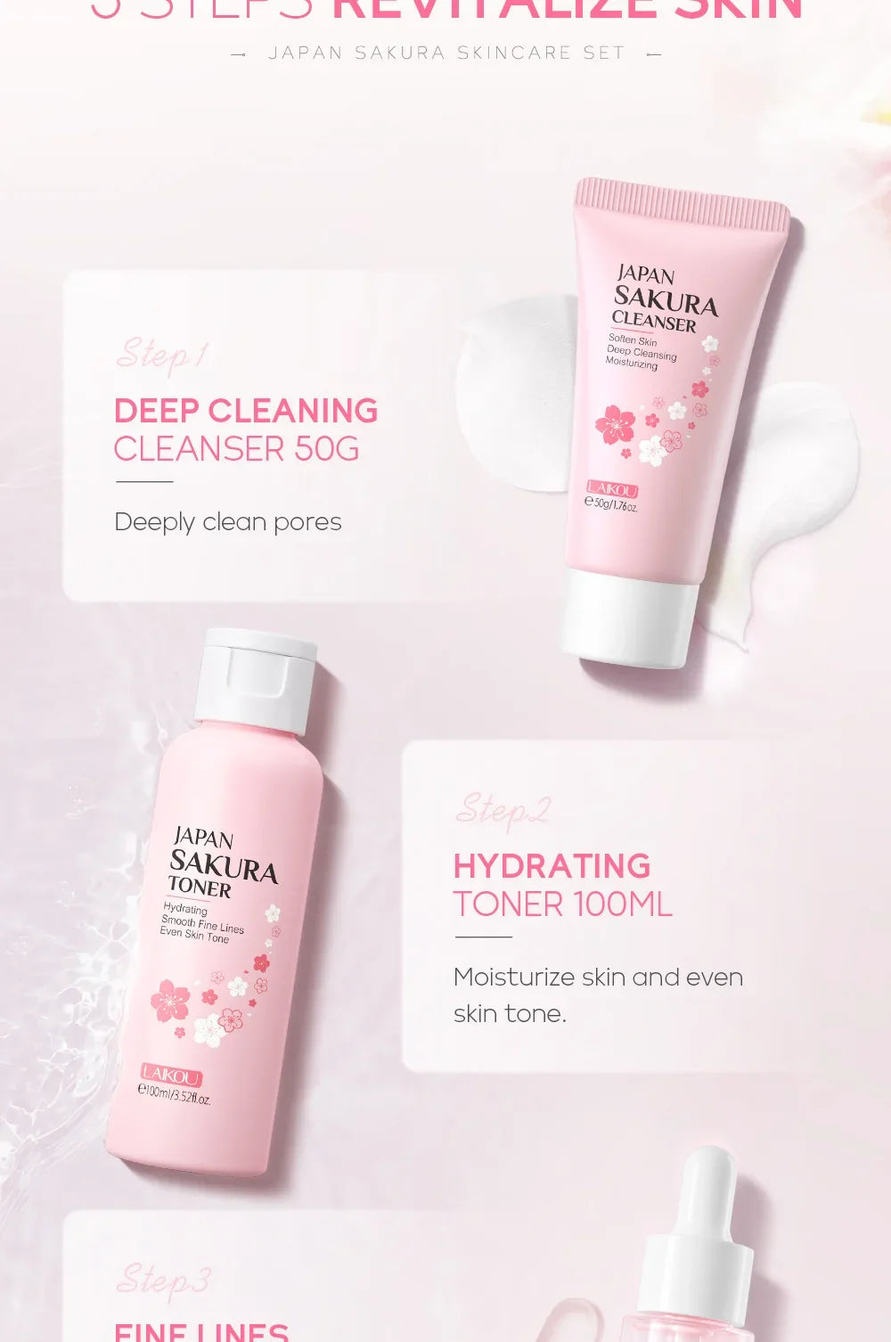 LAIKOU Sakura Skin Care Sets