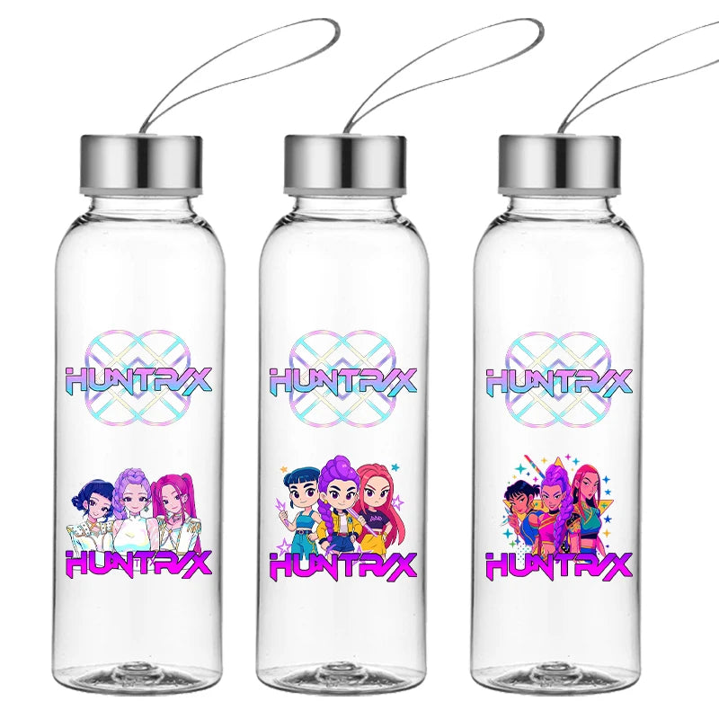 Kpop Demon Hunters Transparent Water Bottle Gifts