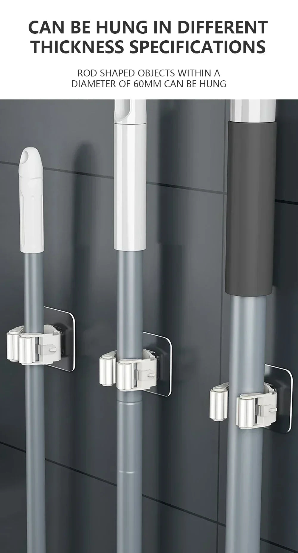 Wall Mounted Mop Holder