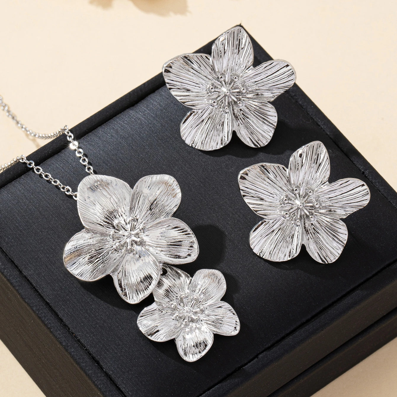 Flower Jewelry Set
