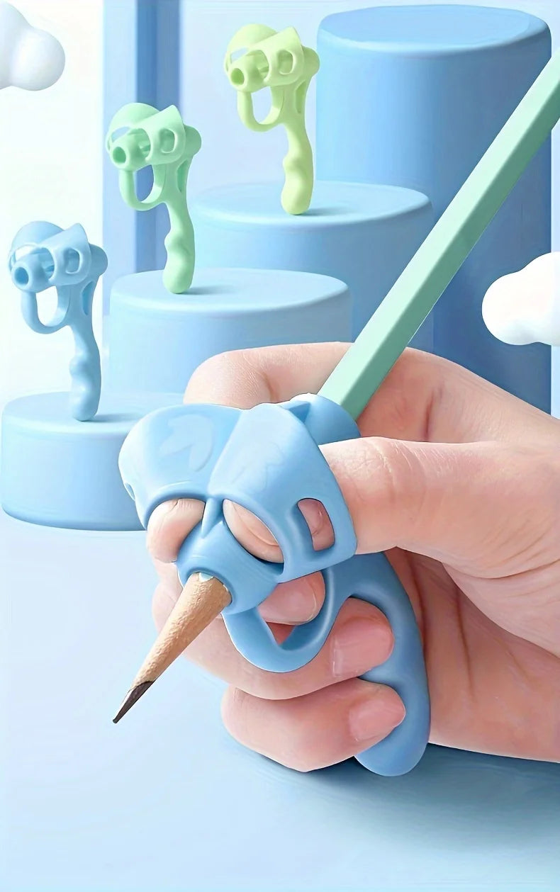 Elephant shaped pencil gripper 4pcs