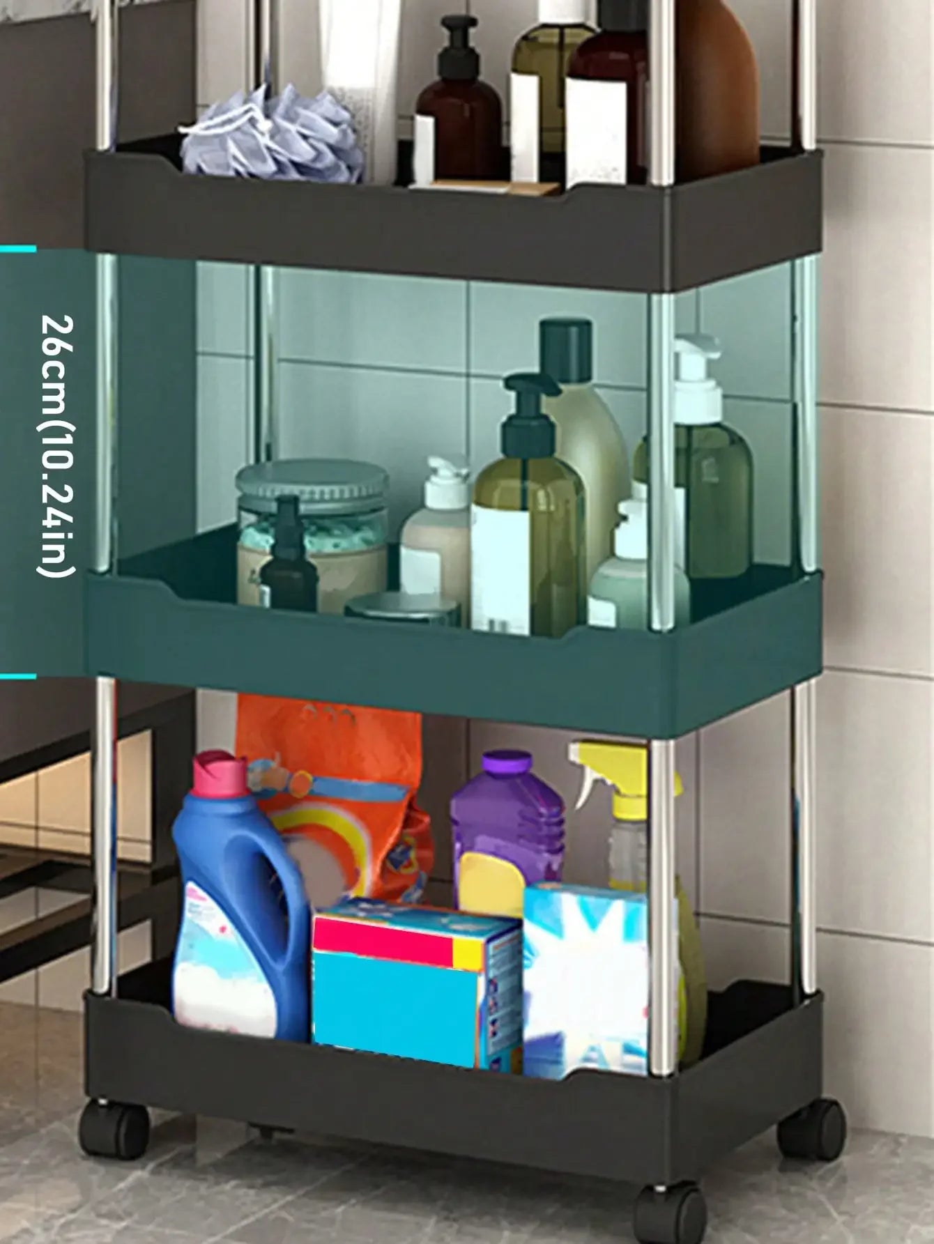 3/4 Tier Movable Gap Storage Rack