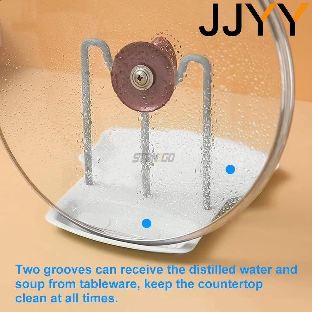 Kitchen Organizer Spatula Pot Lid Rack Shelf