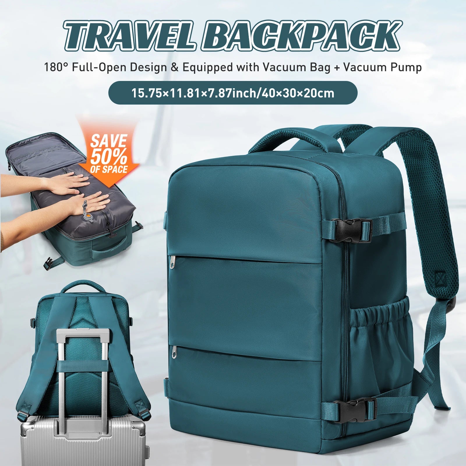 Vacuum Backpack 40x30x20 Travel Backpack