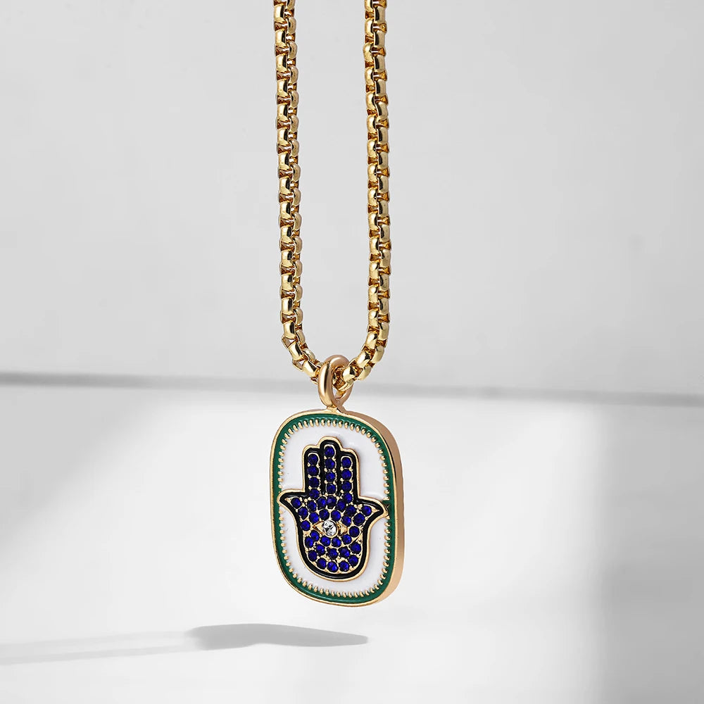 Oval shape pendant Necklace for Women