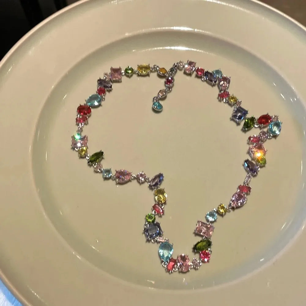 Crystal Necklace and Bracelet