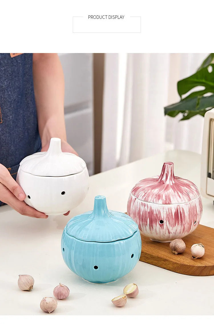 Onion Shape Ceramic Jar