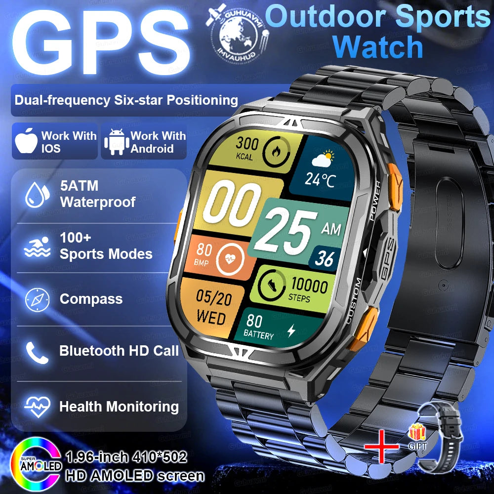 2026 New Military Outdoor Sports Smart Watch