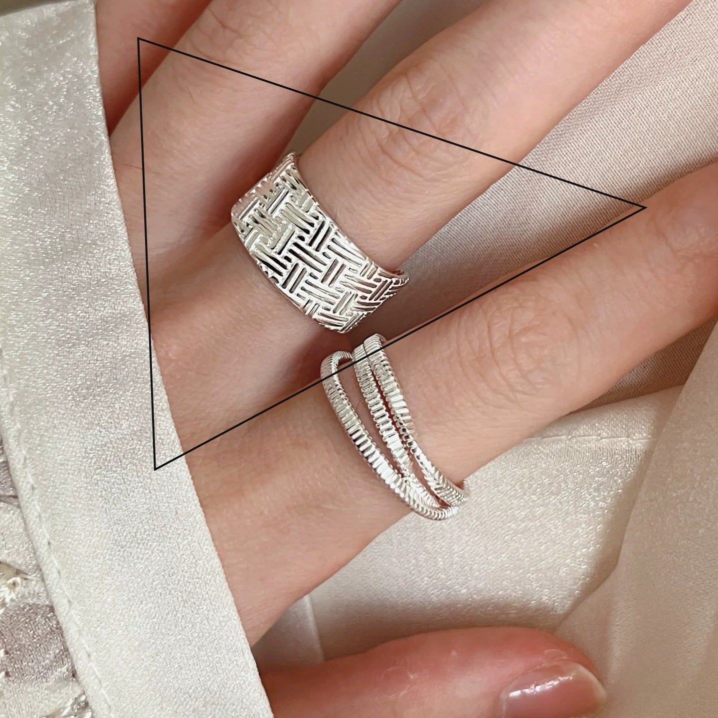 925 Sterling Silve Love Heart Ring