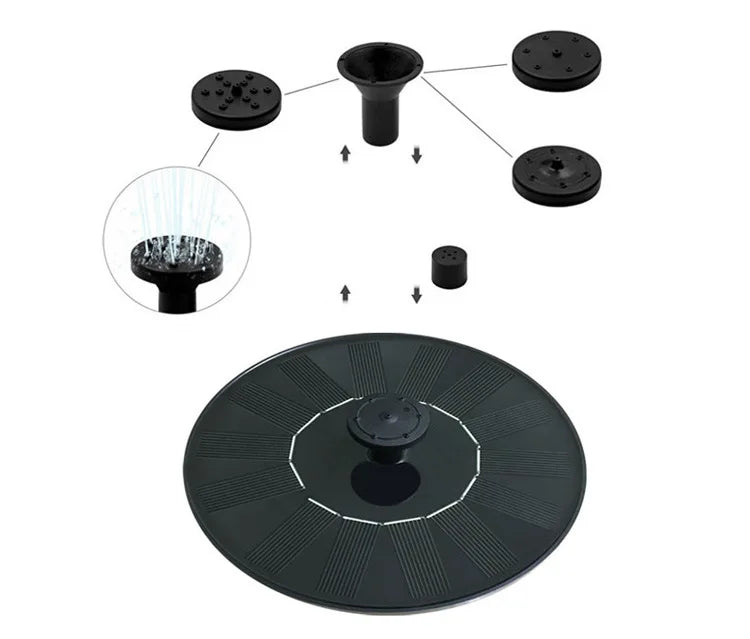 2025Solar Floating Water Fountain