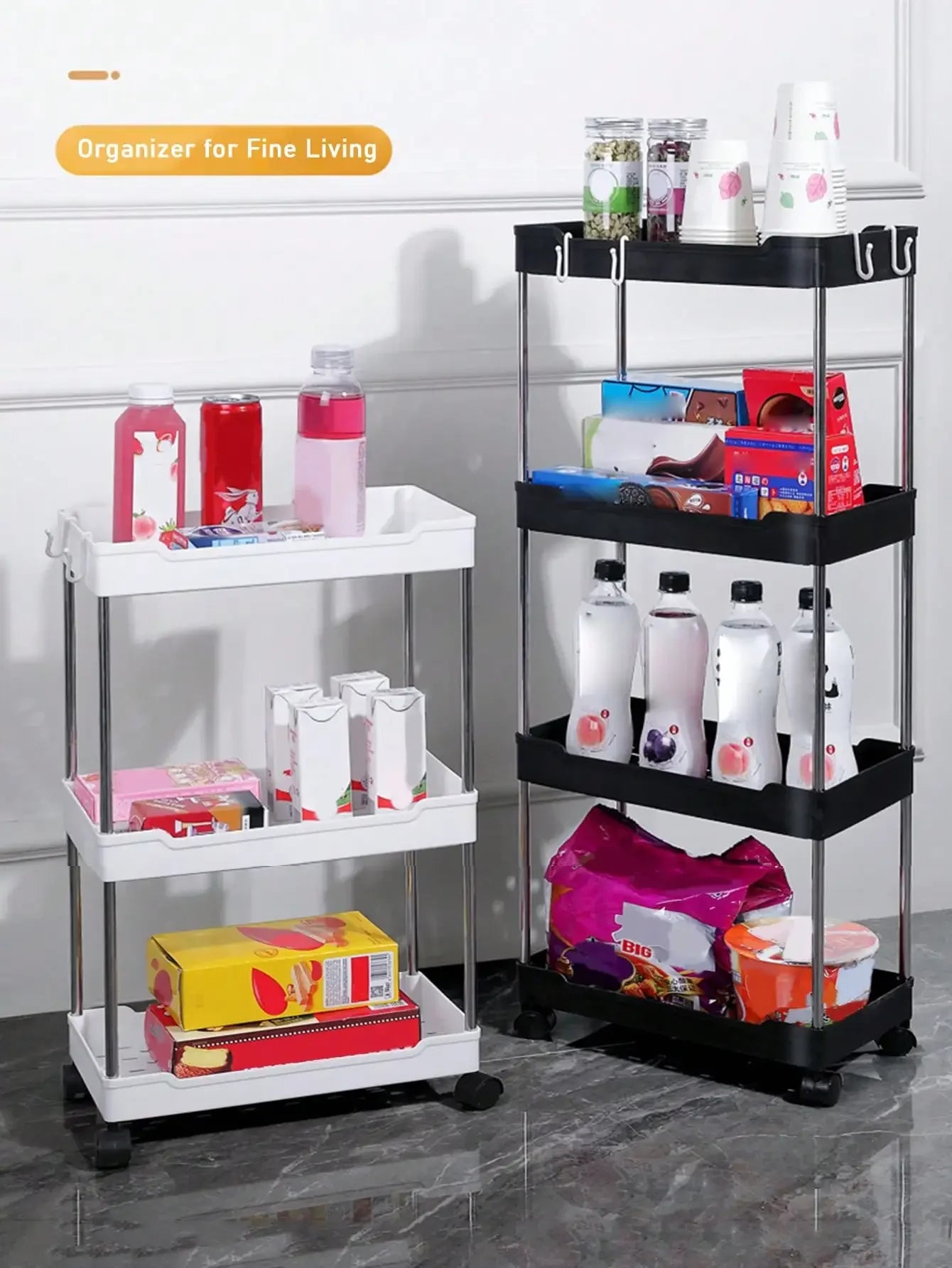 3/4 Tier Movable Gap Storage Rack